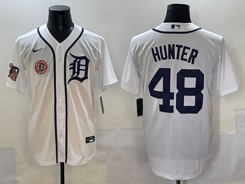 Men 2025 Detroit Tigers #48 Hunter White Game Nike MLB Jersey style 7